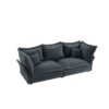 Modern Comfy Upholstered Sofa Cloud Couch, Deep Seat Couches With Multiple Large Soft Pillows, Convertible Deep Seat Chaise Langue For Living Room - Gray - Image 10