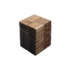 10 Piece Interlocking Deck Tiles Checker Pattern, Square Acacia Hardwood Outdoor Flooring For Patio, Bancony, Pool Side - Yellow - Image 23
