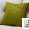 Pillows, Square, Insert Included, Decorative Throw, Hypoallergenic Polyester, Modern And Stylish Appearance - Green - Image 3