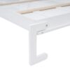 Full Size Space Saving Murphy Wall Bed With Top Cabinets, Flexible Slats - White - Image 5