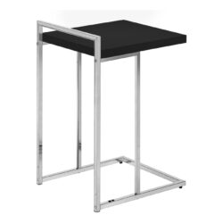 Accent Table, C - Shaped, Modern - Black