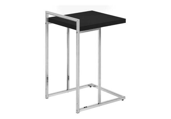 Accent Table, C - Shaped, Modern - Black