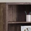 Bookshelf, Bookcase, Etagere, 5 Tier, For Office, Contemporary & Modern - Brown - Image 8