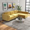 Christian - Sectional Sofa Right Facing - Dark Yellow - Image 8