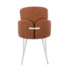 Dahlia - Contemporary Dining Chair (Set of 2) - Chrome / Camel - Image 5
