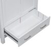 Bathroom Vanity With Single Sink, Combo Cabinet Undermount Sink, Bathroom Storage Cabinet With Two Doors And A Drawer, Soft Closing, Multifunctional Storage, Solid Wood Frame - White - Image 19