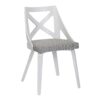 Charlotte - Farmhouse Chair (Set of 2) - White / Light Gray - Image 2