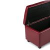 Cosmopolitan - Storage Ottoman - Red - Image 6
