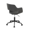 Margarite - Contemporary Task Chair - Black / Gray - Image 3