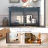 Hearth & Haven Daniel - Console Table With 2 Storage Drawers And Bottom Shelf For Living Room Entryway - Antique Navy - Image 8