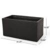 Outdoor Planter, Durable - Black - Image 3