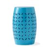 Lilac - Lace Cut Side Table Iron Compact Design - Blue - Image 2