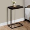 Accent Table, C - Shaped, Contemporary & Modern - Espresso - Image 3