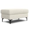 Ava - Mid Century Sofa With Ottoman Set - Cream - Image 3