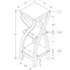 Accent Table, Square, Contemporary & Modern - White - Image 4