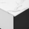 Modern TV Stand & 2 Cabinets & Open Compartments, Entertainment Center For Tvs Up To 80'', Television Console For Living Room - White / Black - Image 21