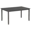 6 Piece Kitchen Dining Table Set Wooden Rectangular Dining Table, 4 Chairs And Bench Family Furniture - Gray - Image 13