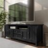 Amherst - Wide TV Media Stand - Black - Image 8