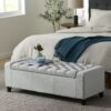 Guernsey - Ottoman With Tufted Top And Storage Function - Light Gray - Image 2