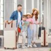2 Piece Luggage Set With Bags Expanable Spinner Wheels ABS Lightweight Suitcase With Tsa Lock 20" / 24" - Khaki / Brown - Image 2