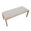 Fuji - Contemporary Bench - Gold / Gray Leopard - Image 5