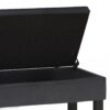 Cosmopolitan - Storage Ottoman Bench With Open Bottom - Distressed Black - Image 3