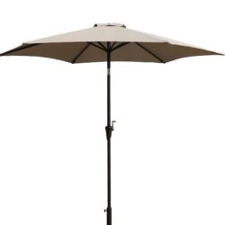 9' Pole Umbrella With Carry Bag - Gray