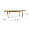 Outdoor Dining Set With Dining Chairs, Acacia Wood Expandable Table, Rattan, Iron Frame - Gray / Teak - Image 4