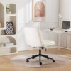 Bizerte - Adjustable Swivel Criss-Cross Chair, Wide Seat / Office Chair / Vanity Chair - White - Image 4