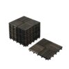 Acacia Wood Interlocking Deck Tiles Checker Pattern Outdoor Flooring - Dark Brown - Image 19
