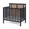 Connelly - Mini Crib With Mattress Pad - Black / Vintage Walnut - Image 2