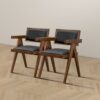 Athena - Dining Chair (Set of 2) - Black / Brown - Image 3