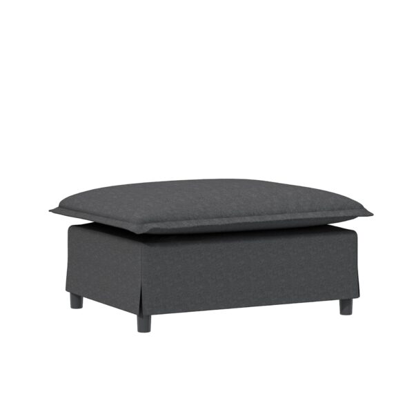 Ottoman Module For Modular Sectional Sofa Wide Seat - Gray