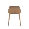 Pebble - Contemporary Double Desk - Natural / White - Image 2