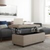 Hamilton - Lift Top Rectangular Storage Ottoman - Natural - Image 8