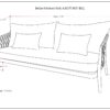 Belize - Outdoor Sofa - Sand Drift - Image 10