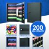 200 Key Adjustable Key Cabinet With Combination Lock Black - Gray - Image 7