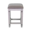 Console Table With 4 Stools - Antique White - Image 4