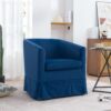 27.36" Wide Swivel Chair - Blue - Image 2