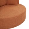 360° Swivel Chair Accent Barrel Chair Swivel Round Sofa Chair With 3 Removable Pillows For Living Room, Office And Hotel - Orange Red - Image 22