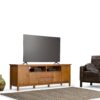 Warm Shaker - TV Media Stand - Light Golden Brown - Image 7