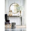 Round Sunburst Wall Mirror With, Wall Decor Mirror For Entryway Bedroom Living Room - Gold - Image 5