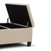 Harrison - Coffee Table Storage Ottoman - Satin Cream - Image 4