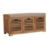 Shutter Shoe Bench, 3 Drawer - Oak - Image 2