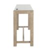 Vanilla - Real Marble Sofa Table With Power And 3 Stools - Beige / Natural - Image 5