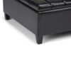Harrison - Coffee Table Storage Ottoman - Midnight Black - Image 3