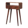 Mini Curved Console Table - Caramel - Image 3
