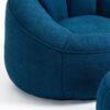 Bedding Bean Bag Sofa Chair High Pressure Foam Bean Bag Chair Adult Material With Padded Foam Padding Compressed Bean Bag With Footrest - Blue - Image 16