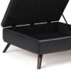 Owen - Square Coffee Table Storage Ottoman - Tanners Brown - Image 6