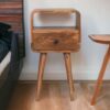 Mini Curve Open Nightstand - Oak - Image 9
